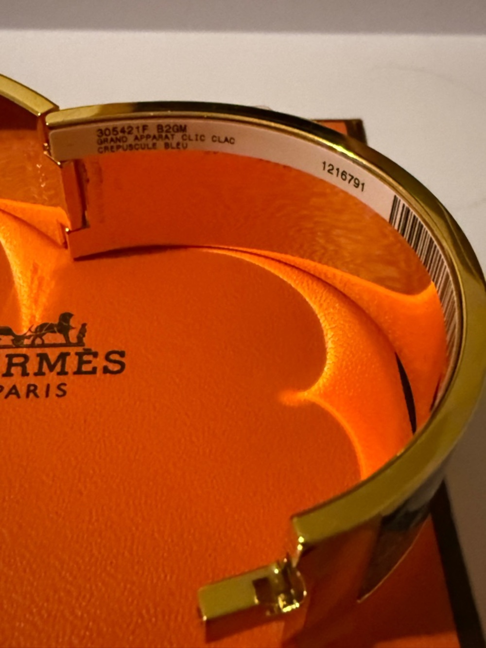 NWT Hermes Wide Clic H Bracelet Grand Apparat yellow gold GM size, box included - Picture 3 of 13